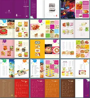餐馆美食画册素材