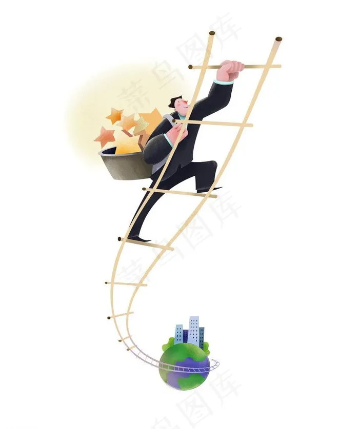 卡通商务人物图片psd模版下载