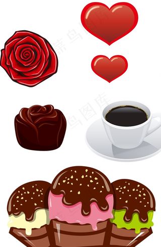 冰淇淋 咖啡 巧克力图片