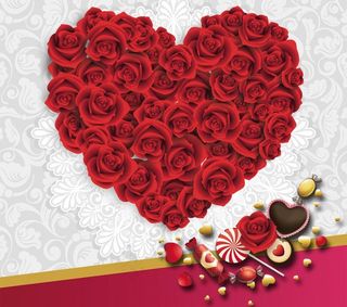 爱心玫瑰图片