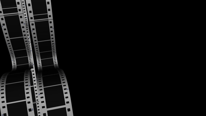 滚动薄膜条3透明Alpha通道环运...