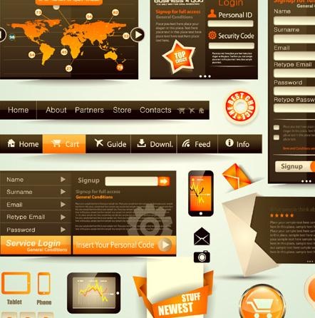 网页设计元素矢量素材二