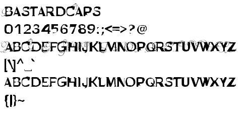 BastardCaps 英文字体下...