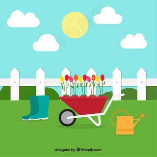 绿色背景矢量图