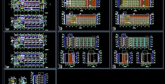 五层教学楼建筑施工设计图