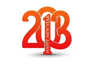 2013新年快乐数字创意背景