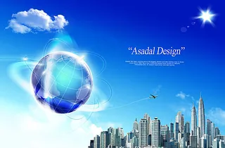 科技展板背景素材