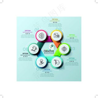 立体圆形标签图片