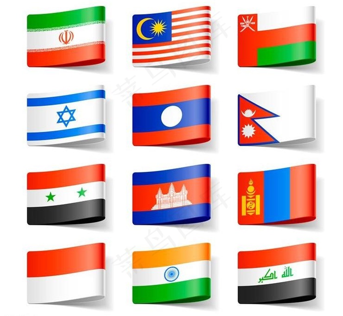 世界国旗外国国旗图片eps,ai矢量模版下载