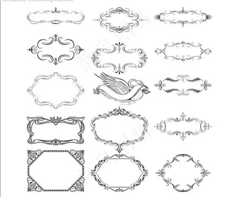 欧式边框素材图片