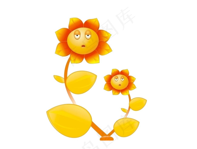 卡通向日葵psd模版下载