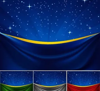 星光灿烂的舞台背景矢量素材