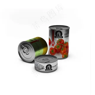 听装罐头包装设计素材