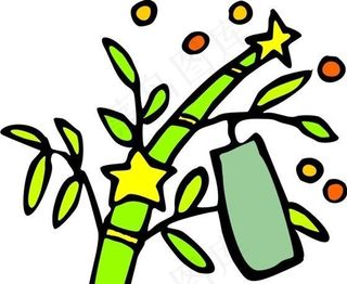 竹子 植物 图案 矢量 AI_00...