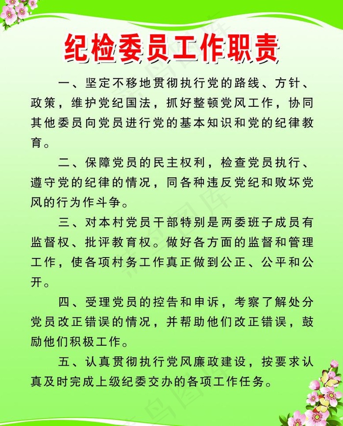 工作职责制度图片psd模版下载