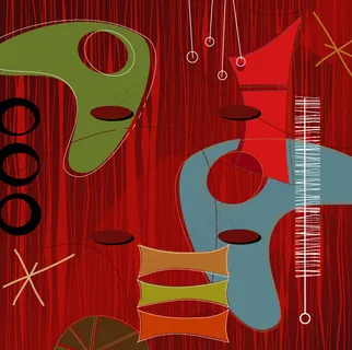 矢量潮流抽象图案个性设计