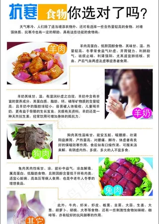 抗寒食物杂志图片