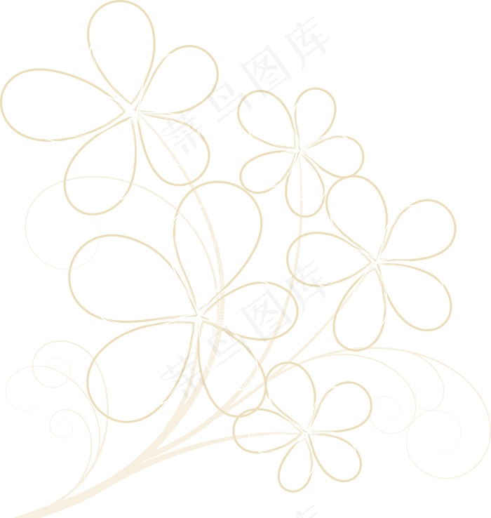 花卉画eps,ai矢量模版下载