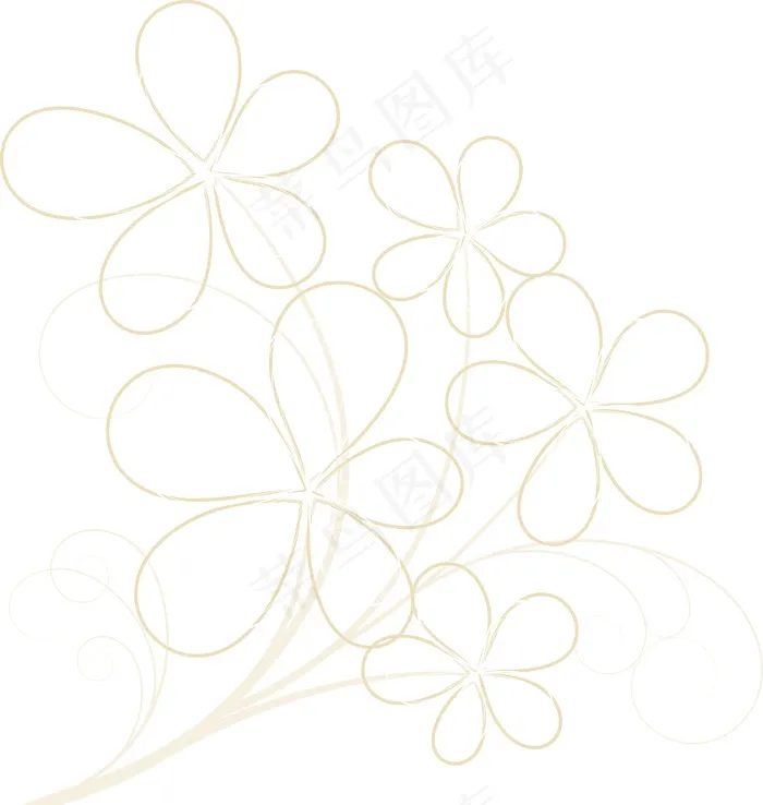 花卉画eps,ai矢量模版下载