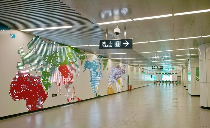 地铁过道图片