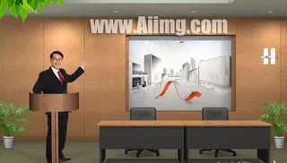 商务人士展示效果PSD素材