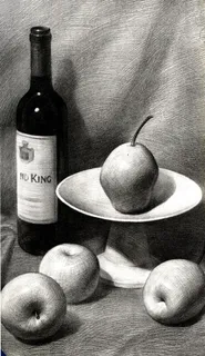 静物素描图片 静物素描图片