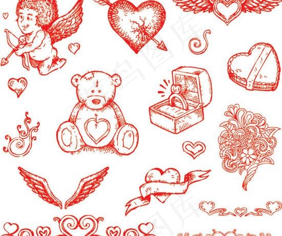 情人节矢量素材图片