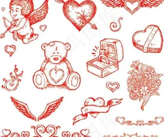 情人节矢量素材图片