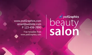 炫斑色彩粉色名片PSD分层模