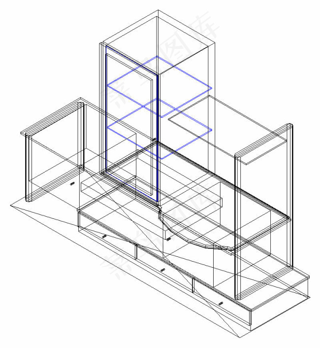 高低错落组合柜