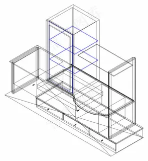 高低错落组合柜