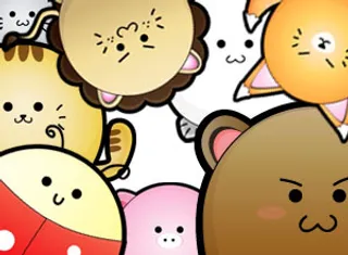 可爱卡通动物矢量素材