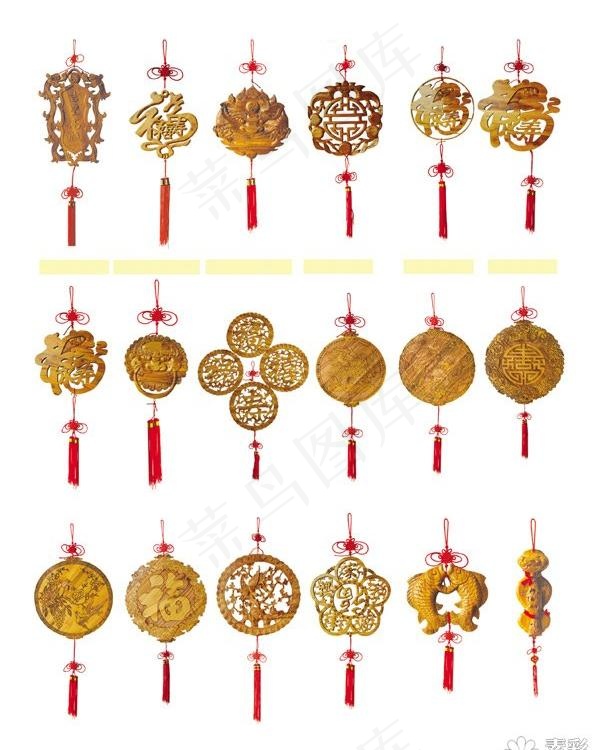 木雕中国结psd素材