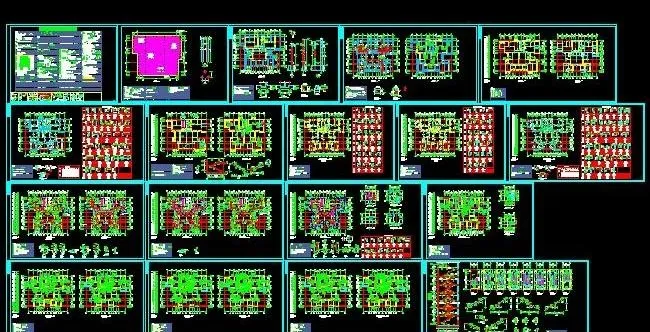 高层综合楼钢筋剪力墙结构施工图