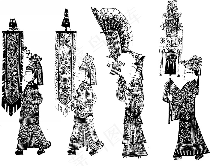四人皮影