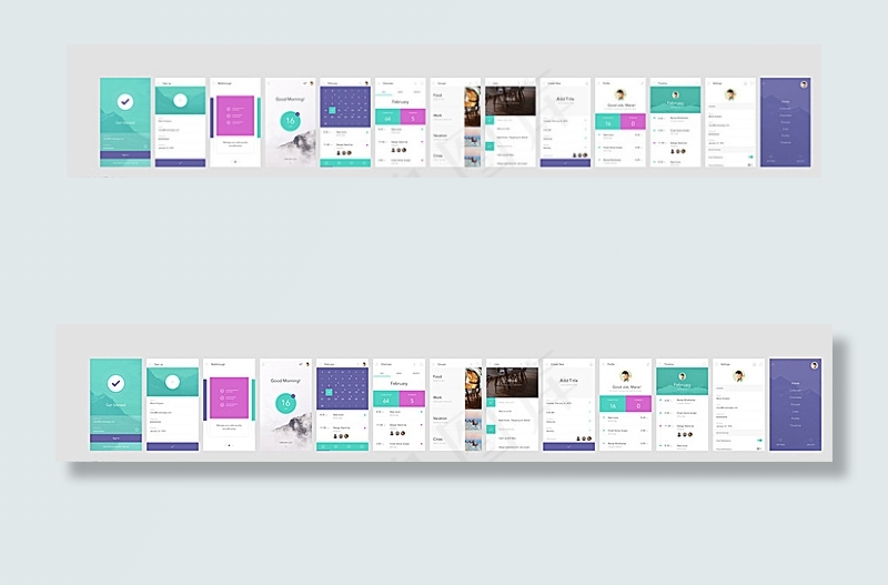 APP界面图片psd模版下载