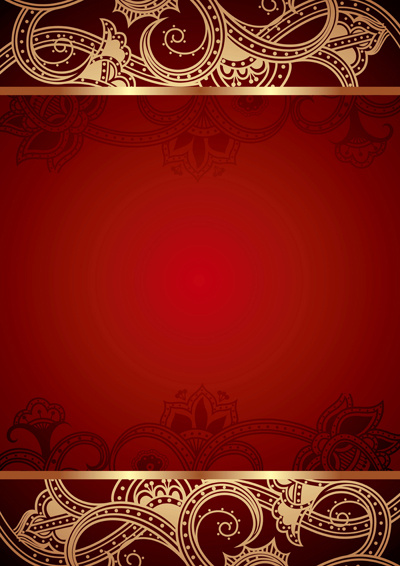 金色花纹华丽背景