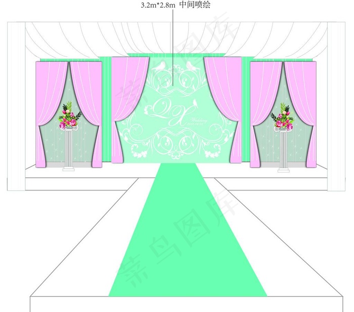婚礼舞台设计图片
