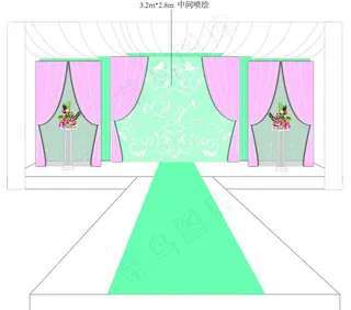 婚礼舞台设计图片
