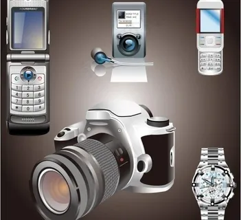 矢量手机设计 照相机图片