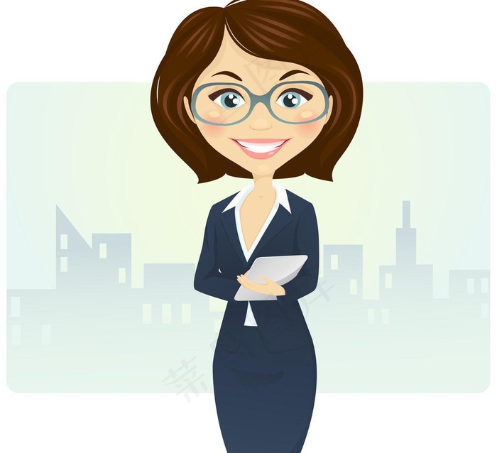 职业女性图片eps,ai矢量模版下载