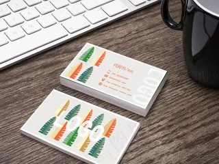 清新彩色个性名片