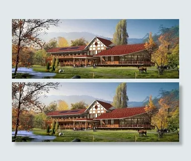 别墅景观效果图图片 别墅景观效果图图片