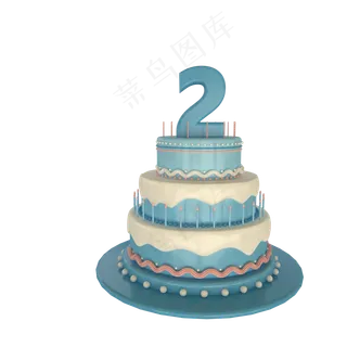 C4D立体小清新蛋糕C4D免费下载C4D立体小清新蛋糕C4D