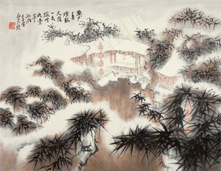 江南小景 瑞雪兆丰年图片