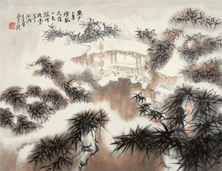 江南小景 瑞雪兆丰年图片