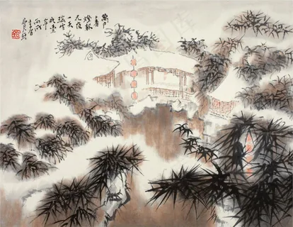 江南小景 瑞雪兆丰年图片 江南小景 瑞雪兆丰年图片