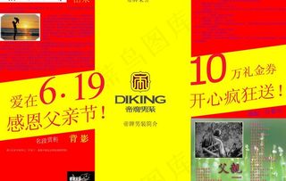 619父亲节dm单图片