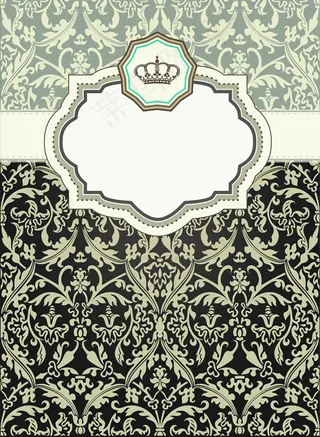 矢量复古线条古典花纹素材