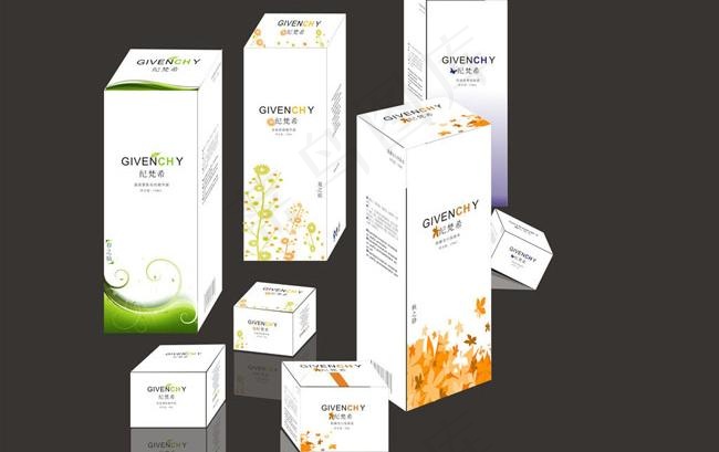 化妆品包装盒设计cdr矢量模版下载
